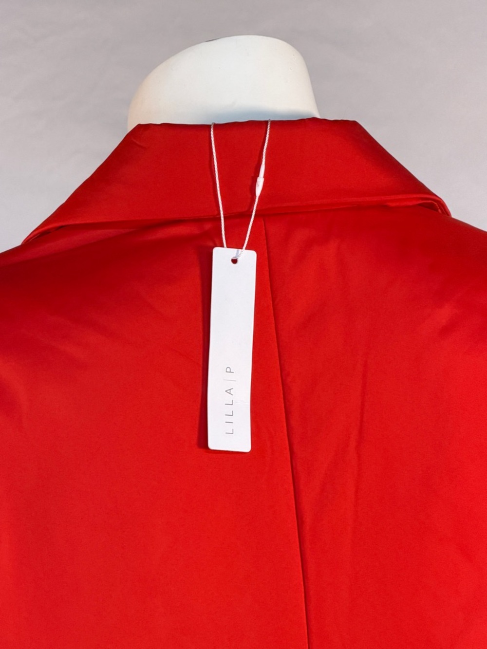 Lilla P Vibrant Red Single-Button Puff Blazer - Picture 8 of 11